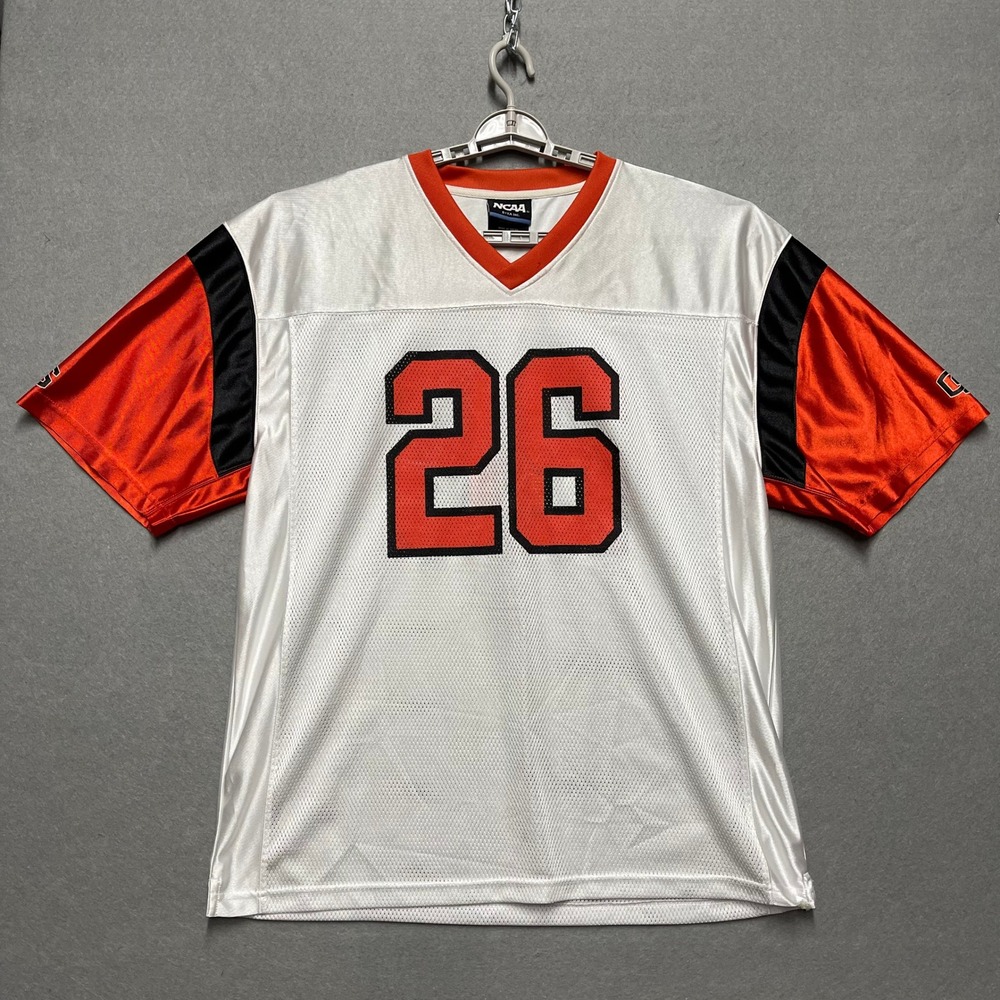 Vintage Oregon State University Beavers Jersey Men XL White Orange Football NCAA